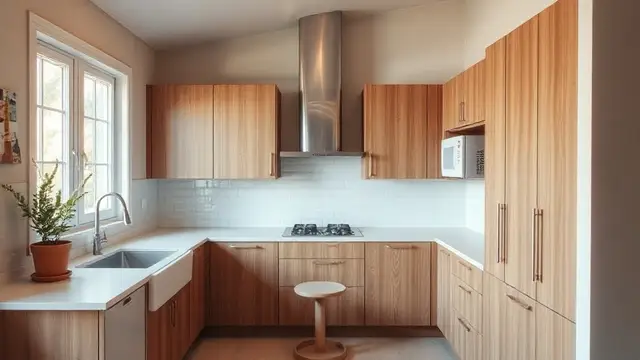 Modern kitchen remodel with new cabinets