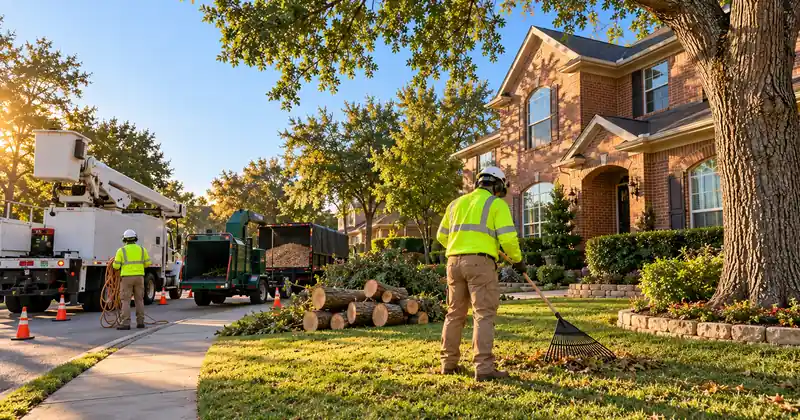 Guide cover: Tree service leads, shared lead sites or your own (illustration)